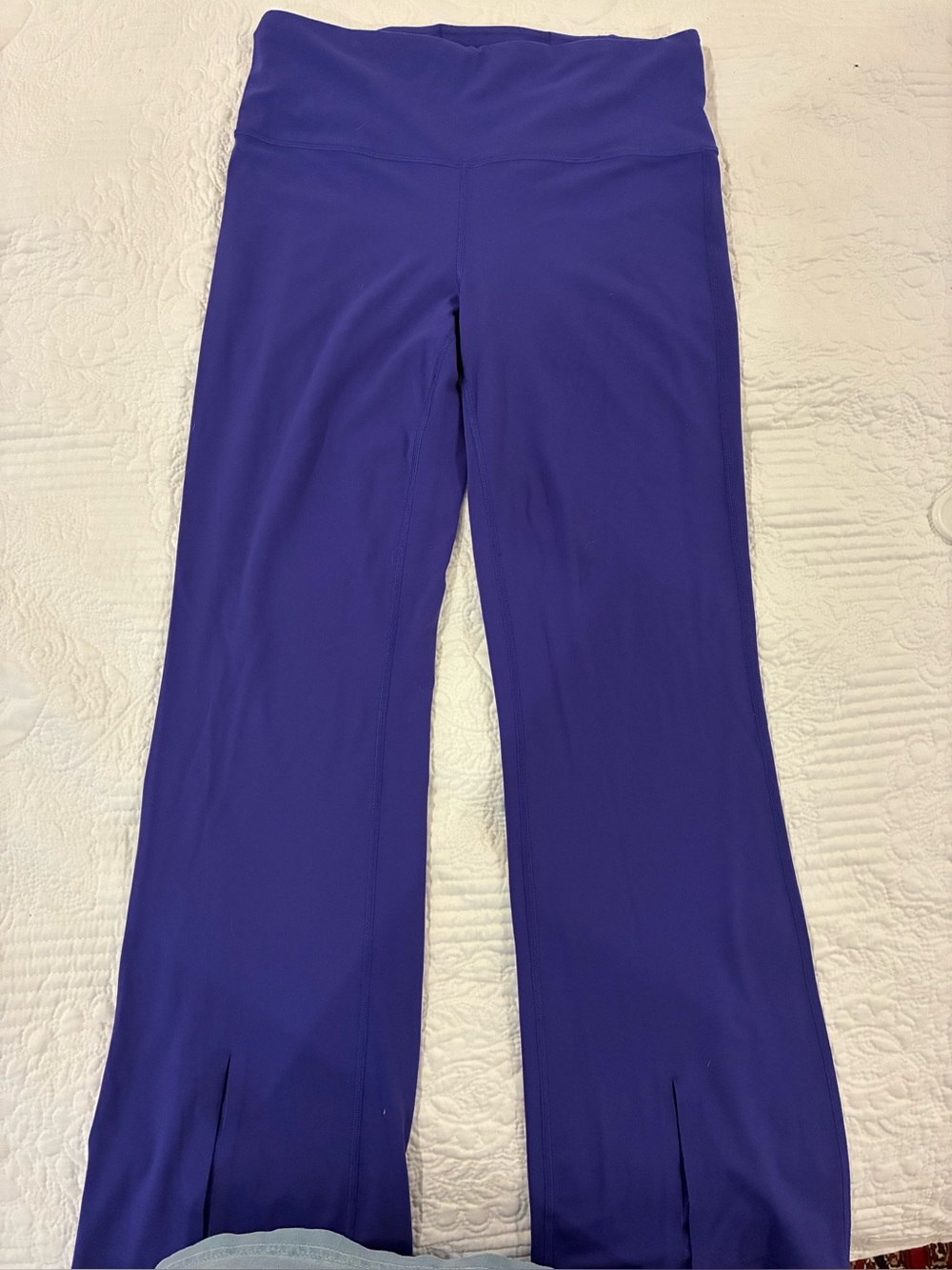 Athleta Purple Athletic Leggings with Starburst Logo